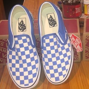 Rare Blue colored slip on vans
